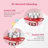 VEVOR Electric Cotton Candy Machine, 1000W Commercial Candy Floss Maker with 20.5 in Stainless Steel Bowl, Sugar Scoop, and Drawer, Easy Home Use, Perfect for Kids Birthday, Family Party, Red view 4