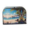 2 slice Toaster Cover, Romantic Beach Print Bread Machine Covers with Pockets for Kitchen Counter 11.4''x7.9''x7.5'' view 2