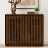 LKTART 39" Walnut Narrow Sideboard Buffet Storage Cabinet for Entryway view 1