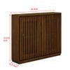 LKTART 39" Walnut Narrow Sideboard Buffet Storage Cabinet for Entryway view 3