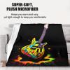 Graffiti Guitar Throw Blanket, 3D Guitar Blankets for Couch Sofa, Super Soft Cozy Plush Flannel Blanket, Rock Music Guitar Blankets and Throws for Adults Camping Travel 50" x 60" view 4