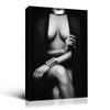 Wewejia - Canvas Painting Wall Art Poster Prints Black Sexy Woman Wall Art Pictures For Bedroom Bar Modern Decoration Ready to Hang 24x32 Inch view 1