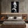 Wewejia - Canvas Painting Wall Art Poster Prints Black Sexy Woman Wall Art Pictures For Bedroom Bar Modern Decoration Ready to Hang 24x32 Inch view 4