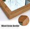 50x70cm, 60x80cm, 70x90cm, 75x100cm, 75x120cm, 80x130cm, 90x150cm Rectangle Wood Framed Vanity Mirror, Wall Mounte Bathroom Mirror, for Living Room, Bedroom, Entryway(75x100cm/29.5x39.4in) view 4