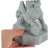 ABOOFAN Stone Unicorn Animal Ornament Garden Decor Small Figurine Small Statue Garden Landscape Decor Garden Statue Garden Sculptures Landscape Decoration Green Sandstone view 2