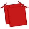 RSH DECOR: Sunbrella Foam Chair Cushions Set of 2 | 17" x 17" x 2" | All-Weather Square Cushions for Patio Furniture | Crafted with Sunbrella Performance Fabric | Canvas Jockey Red view 1
