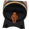 Alipis Small Wooden Beer Dispenser with Stand and Tap Capacity for Home Bars Parties and Restaurants Craftsmanship for Serving Beverages view 3