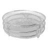 Stainless Steel Air Fryer Racks,Fryer Dehydrator,Stackable Air Fryer Rack Set with Elevator and Regular Support Legs Mesh Design for (Round) view 4