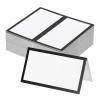 PATIKIL 100Pcs Table Place Cards, 3.5 x 2 Inches Blank Name Place Cards for Table Setting Wedding Reception Buffet, Black view 1