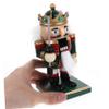 Garneck Wooden Nutcracker Figure Xmas Holiday Desktop Decoration, Black view 2
