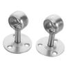 SWOOMEY 2pcs Modern Wall Ceiling Mount Rod Brackets Heavy Duty Stainless Steel for Closet Shower Curtain Rods view 1