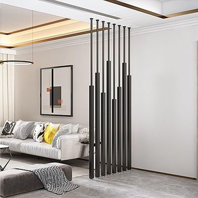 5/8/10pcs Room Divider No Drilling Wall Divider for Room Separation, 135-300cm Heavy Duty Wall Partition Column Floor To Ceiling Hanging Room Deviders Post Space Separator Black(5pcs,255cm/100in/8.37f