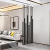 5/8/10pcs Room Divider No Drilling Wall Divider for Room Separation, 135-300cm Heavy Duty Wall Partition Column Floor To Ceiling Hanging Room Deviders Post Space Separator Black(5pcs,255cm/100in/8.37f view 1
