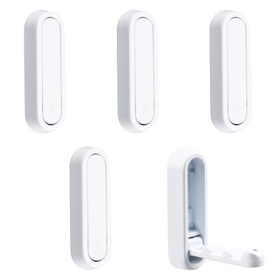 MOROBOR 5pcs Elliptical Folding Wall Hook, Zinc Alloy Folding Invisible Hooks Non-Slip Heavy Duty Foldable Coat Hangers Retractable Support Hanger for Hanging Towels Hats Bags