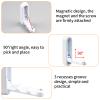 MOROBOR 5pcs Elliptical Folding Wall Hook, Zinc Alloy Folding Invisible Hooks Non-Slip Heavy Duty Foldable Coat Hangers Retractable Support Hanger for Hanging Towels Hats Bags view 4