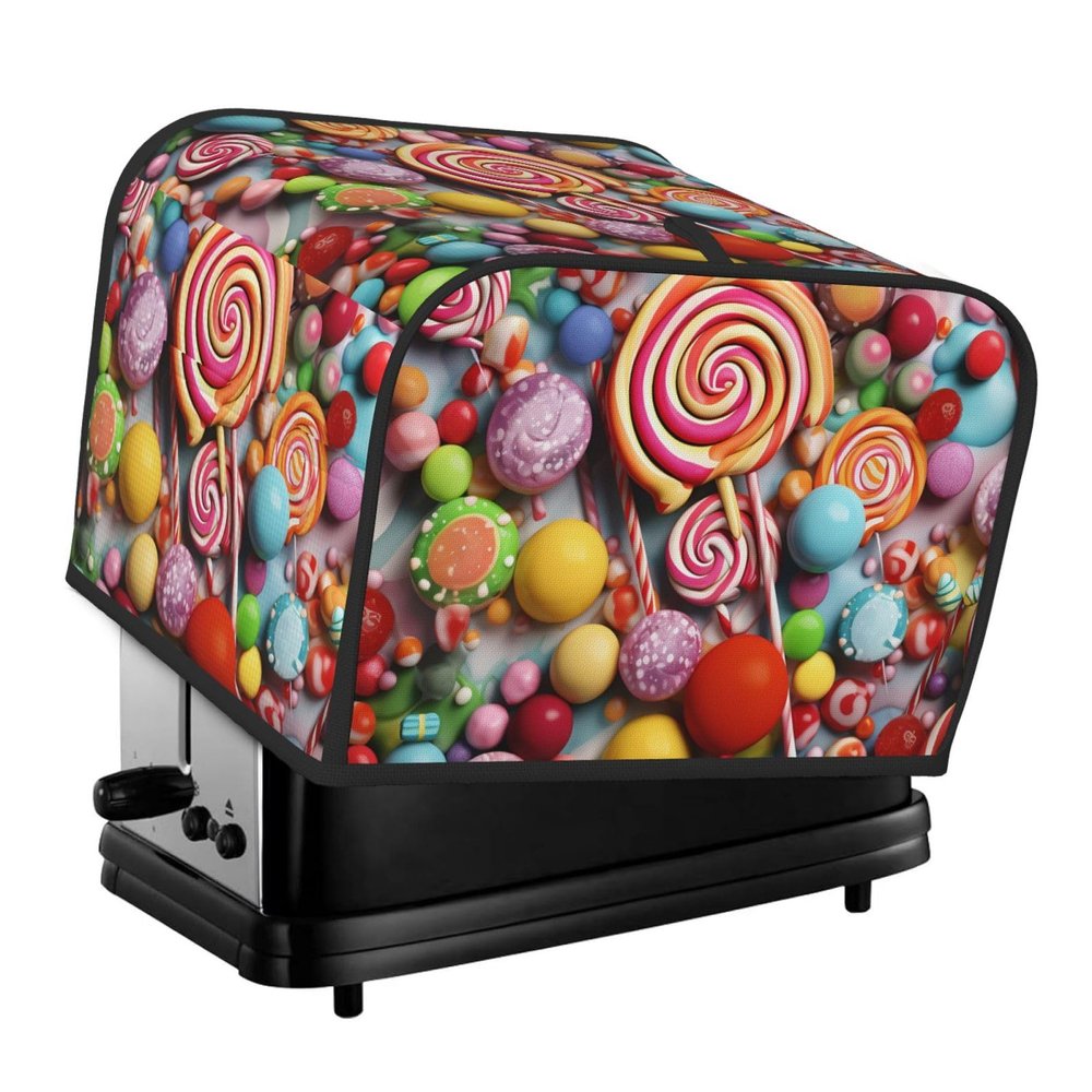 4 Slice Toaster Covers Bread Machine Cover Quilted Dustproof Fingerprint Protectors Small Washable Appliance Cover Candy Bread Maker Dust Protection Universal Size