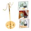 ABOOFAN Desktop Bag Display Stand Metal Rack for Purse Handbag Display Case Hooks view 3