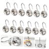 PRETYZOOM 12pcs Shower Curtain Hooks Stylish and Curtain Hangers for Easy Installation Wet Environments Resistant Design for view 2