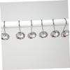 PRETYZOOM 12pcs Shower Curtain Hooks Stylish and Curtain Hangers for Easy Installation Wet Environments Resistant Design for view 3