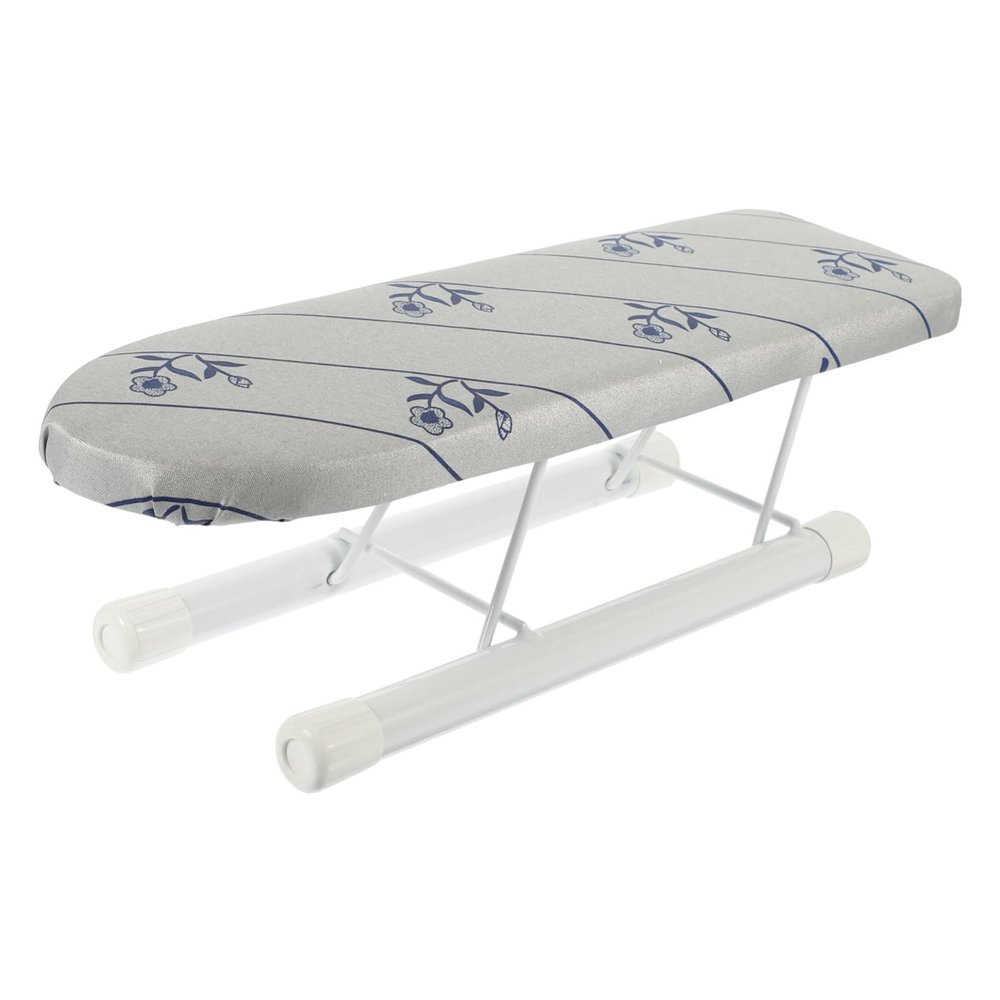 Mini Folding Sleeve Ironing Board for Home, Silver Compact Tabletop