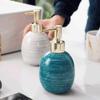BHVLXGEQ Soap Dispensers Ceramic Simple Soap Dispenser with Pump,Refillable Liquid Countertop Hand Soap Dispenser for Bathroom Kitchen, Etc. 11.6Oz Soap Dispenser Pump B view 2
