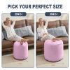 WSOFRLAC Pouf Ottoman Foot Stools Ottoman with Foam Small Corduroy Ottomans for Living Room Ottomans Pouf 20x15 Floor Poufs Foot Rest for Office Chair Pink Foot Stool Small view 2