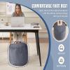WSOFRLAC Pouf Ottoman Foot Stools Ottoman with Foam Small Corduroy Ottomans for Living Room Ottomans Pouf 20x15 Floor Poufs Foot Rest for Office Chair Pink Foot Stool Small view 4