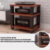 1 2 3 4 Tier Heavy Duty Audio Component Rack Audio-Video Media Stand HiFi Amplifier Rack Multi-Function Open Storage Shelf(White,1 Tier) view 4