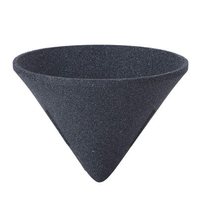 Alumina Ore Coffee Tea Filter 50 Micron Non Porous Conical Reusable Strainer for Grounds and Leaves 12.5cm 269g