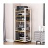 140cm High AV Media Cabinet Stand Stereo Racks Audio Tower Rack Corner TV Stand Modern Audio Component Rack for Living, Gaming, Recording Room(Red Walnut,6 Tier H55.1in) view 1