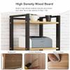 140cm High AV Media Cabinet Stand Stereo Racks Audio Tower Rack Corner TV Stand Modern Audio Component Rack for Living, Gaming, Recording Room(Red Walnut,6 Tier H55.1in) view 4
