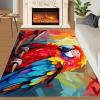 3x5 Macaw Area Rug - Parrot Outdoor Rug for Porch, Tropical Avian Area Rug Washable Non Slip for Bedroom Kitchen Living Room Entryway view 1