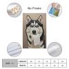 Husky with Toilet Paper Roll in Mouth, Toilet Humor, Siberian Husky Bathroom Print, Gift for Dog Lovers Canvas Wall Art Posters And Prints Room Aesthetic Bedroom Office Decor Unframe 12x18inch(30x45cm) view 2