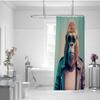 OLLIAR Home Funny Monkey Shower Curtain 36x72 Humorous Animal Gorilla Bathroom Decor Teal Polyester Thicken Fabric Bath Curtains Set with Hook view 2
