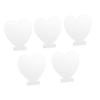 ARTIBETTER 5pcs Heart-shaped Acrylic Light Plate Transparent Led Lamp for Diy Decoration Durable and Wear-resistant Material for Valentine Day and Craft Projects view 1