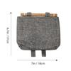 Parliky 2pcs Hanging Storage Organizer Cotton Linen Navy Style Wall Mounted view 2