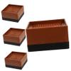 Alipis 4pcs Heavy Duty Bed Furniture Risers for Legs, Brown view 1
