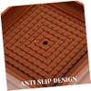 Alipis 4pcs Heavy Duty Bed Furniture Risers for Legs, Brown view 4