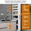 7-Tier Wood Spice Rack on Wheels, Double-Sided Kitchen Storage, Narrow Movable Storage Cart for Small Spaces, Perfect for Organizing Spices and Kitchen Essentials view 3