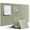 Fluxynara Large Felt Bulletin Board 36" x 24" Cork Board Alternative-6 Pack with 40 Safe Removable Adhesive Tabs, Cork Boards for Walls Cork Board for Home Office Classroom Pin Board - Sage Green view 1