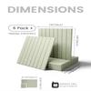 Fluxynara Large Felt Bulletin Board 36" x 24" Cork Board Alternative-6 Pack with 40 Safe Removable Adhesive Tabs, Cork Boards for Walls Cork Board for Home Office Classroom Pin Board - Sage Green view 2