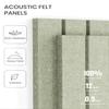 Fluxynara Large Felt Bulletin Board 36" x 24" Cork Board Alternative-6 Pack with 40 Safe Removable Adhesive Tabs, Cork Boards for Walls Cork Board for Home Office Classroom Pin Board - Sage Green view 4