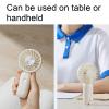 BMXCY Tabletop Handheld Portable Fan Three-Speed Portable Fan Rechargeable Portable Fan Silent Portable Fan view 4
