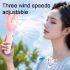 BMXCY Desktop Handheld Portable Fan Rechargeable Portable Fan Adjustable Wind Speed Portable Fan Outdoor Travel Portable Fan view 4