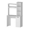 Computer Desk with Hutch and 3 Tier Storage Shelves view 2