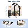 ALAZA Turtle Butterfly Watercolor Large Reusable Grocery Bag Heavy Duty Reusable Shopping Bag with Reinforced Bottom Handles Foldable Bag view 3