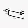LIAN16PENG Kitchen Roll Holder Kitchen Roll Holder Under Cabinet, Kitchen Wall Mounted Paper Towel Rack, Kitchen Towel Holders for Bathroom Kitchen Paper Towel Holders(Black) view 2
