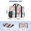 ALAZA Deer Spots Rainbow Large Reusable Grocery Bag Heavy Duty Reusable Shopping Bag with Reinforced Bottom Handles Foldable Bag view 3