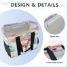 ALAZA Deer Spots Rainbow Large Reusable Grocery Bag Heavy Duty Reusable Shopping Bag with Reinforced Bottom Handles Foldable Bag view 4