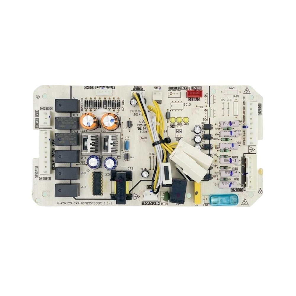 Air Conditioner Outdoor Unit Control Board, Compatible For Midea V-KOK120-SXX-A 17127000000960, Air Conditioner PCB Motherboard Replacement Spare Parts